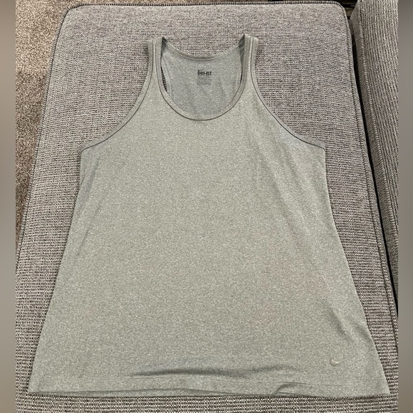Nike Tops - 086. Nike dri-fit Racerback Athletic Tank gray L